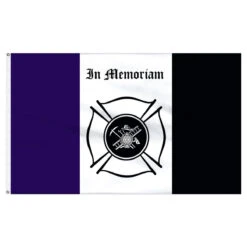 Fireman Mourning Flag 3ft X 5ft Nylon