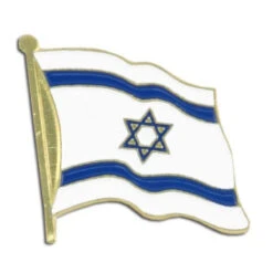 Israel Flag Lapel Pin - 3/4" X 1/2"
