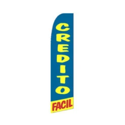 Credito Facil Swooper Flag - 11.5ft X 2.5ft