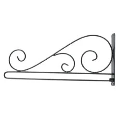 Carson Garden Flag Scroll Bracket - Black - 7" H X 14" W X 1.5"