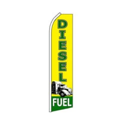 Diesel Fuel Swooper Flag - 11.5ft X 2.5ft