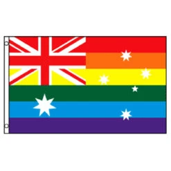 Australia Rainbow Flag 3ft X 5ft Printed Polyester