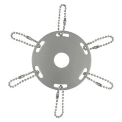 Metal Award Ribbon Pole Rings - Silver