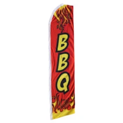 BBQ Swooper Flag - Red - 11.5ft X 2.5ft