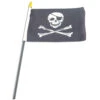 Pirate (Jolly Roger) Flag 4x6 Inch Hand Flag