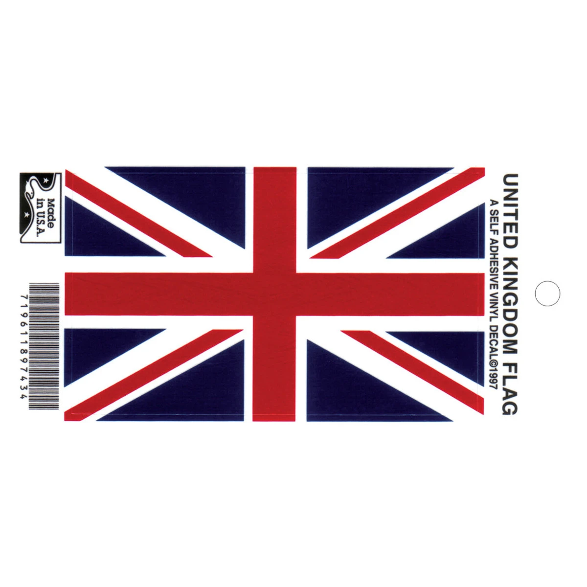 United Kingdom Decal - 2 3/8" X 4" 1 United Kingdom Decal - 2 3/8" X 4"