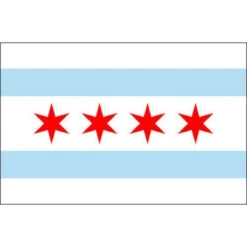 Chicago 4' X 6' Nylon Flag