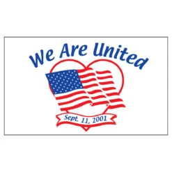 911 Flag - 3ft X 5ft Nylon - We Are United