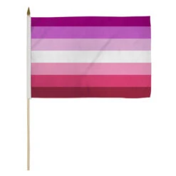 Lesbian Flag 12in X 18in Stick Flag