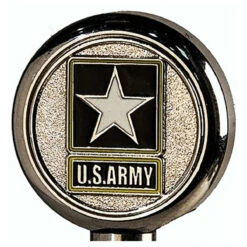 Motorcycle Flag Pole Decorative Topper - Army Logo
