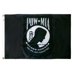 POW/ MIA Flag 3' X 5' Nylon Single-Sided
