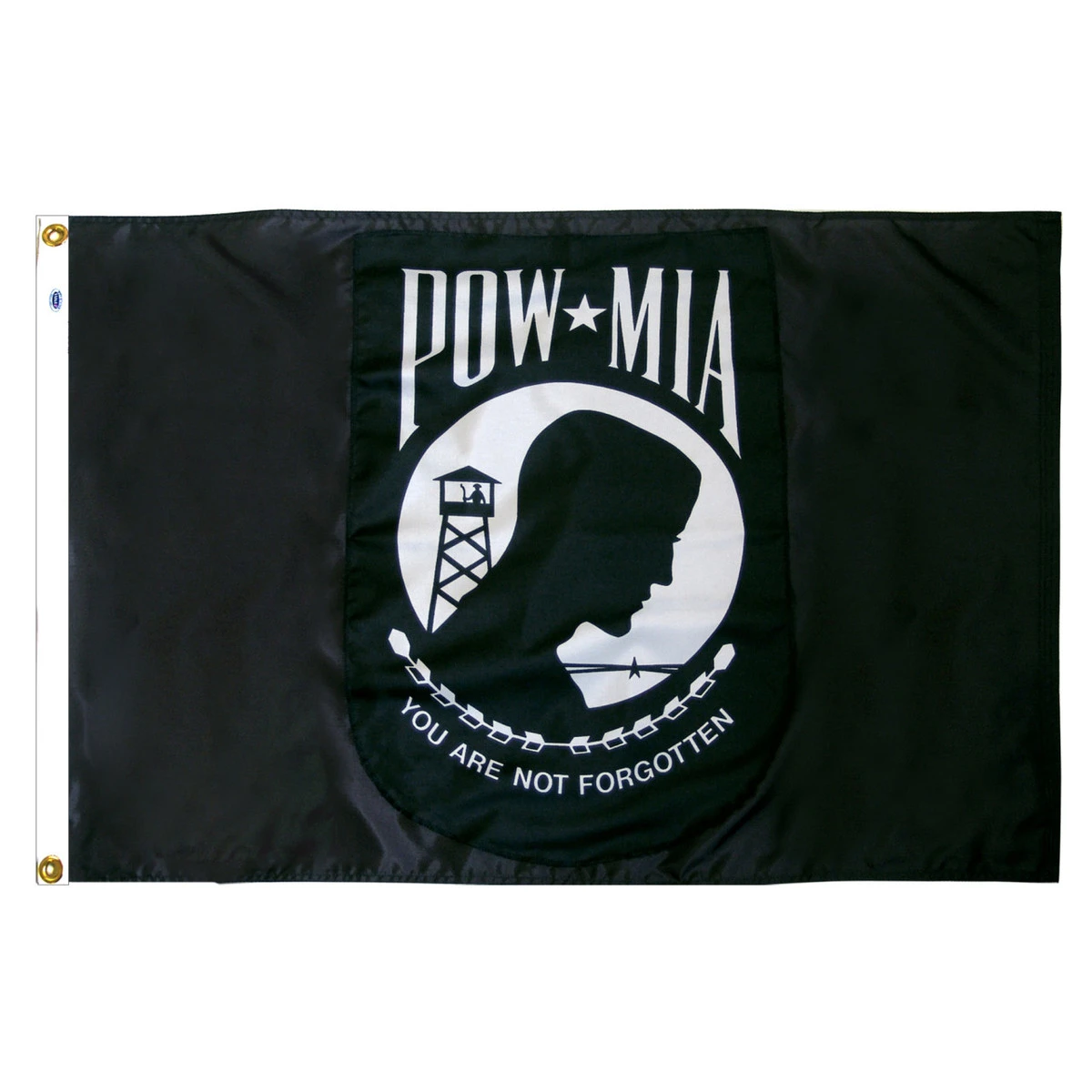 POWMIA 6ft X 10ft Nylon Flag - Double Sided 1 POWMIA 6ft X 10ft Nylon Flag - Double Sided
