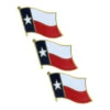 Texas Flag Lapel Pin - 3 Pack - 3/4" X 1/2"