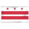 Washington D.C. Flag 3ft X 5ft Printed Polyester