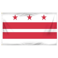 Washington D.C. Flag 3ft X 5ft Printed Polyester