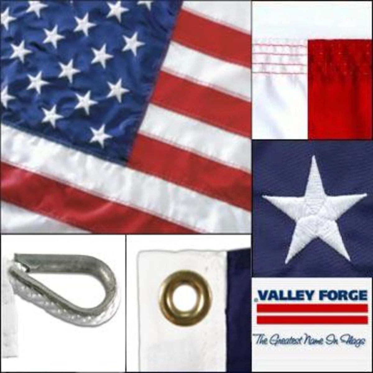 American Flag 10ft X 15ft Sewn Nylon By Valley Forge Flag 1 American Flag 10ft X 15ft Sewn Nylon By Valley Forge Flag