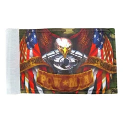 Super Tough Some Gave All POW Motorcycle Flag - 6" X 9"