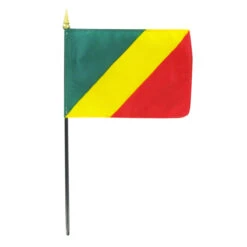 Congo 4" X 6" Stick Flag