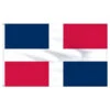 Dominican Republic 5' X 8' Nylon Flag - No Seal