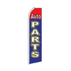 Auto Parts Swooper Flag - 11.5ft X 2.5ft