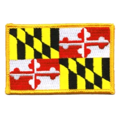 Maryland Embroidered Patch - 3.5" X 2.25"