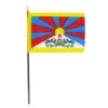 Tibet 4" X 6" Stick Flag