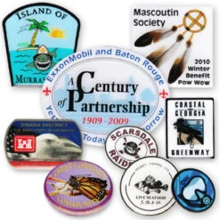 1.50 Inch Custom Lapel Pin - Offset Print - Brass