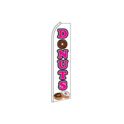 Donuts Swooper Flag - 11.5ft X 2.5ft