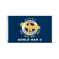 World War II Veterans 3ft X 5ft Printed Polyester Flag