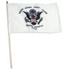US Coast Guard 12" X 18" Mounted On 24" Wooden Stick