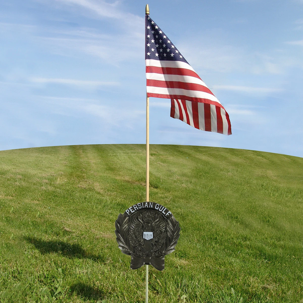 Persian Gulf Veteran Grave Marker - Aluminum 2 Persian Gulf Veteran Grave Marker - Aluminum - Image 2