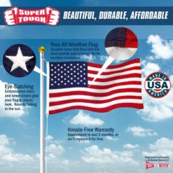 Super Tough Brand USA 3ft X 5ft Nylon Flag -United States Flag Shop xdw3hodyjcobeh1kpiux 01715.1684195479
