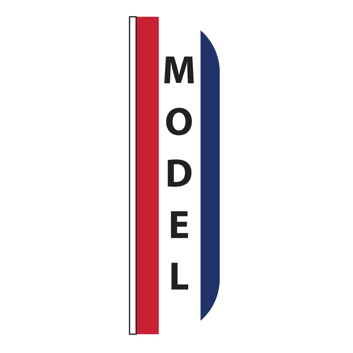 Model Message Flutter Flag - 3ft X 8ft 1 Model Message Flutter Flag - 3ft X 8ft