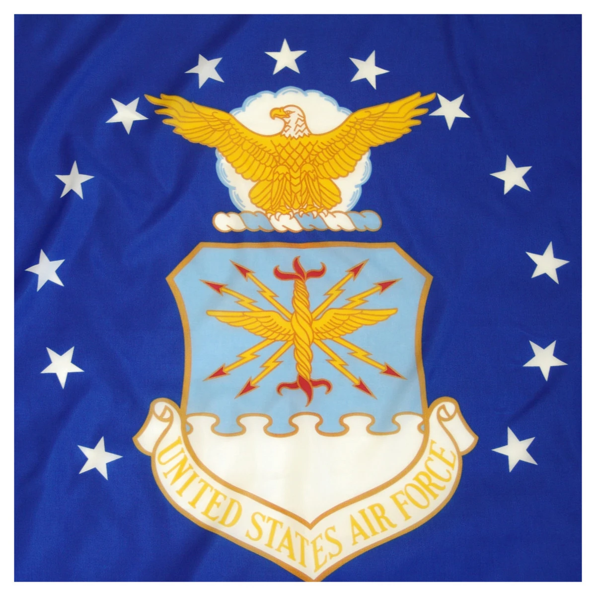 Indoor Air Force Flag 3x5 Nylon W/Fringe 3 Indoor Air Force Flag 3x5 Nylon W/Fringe - Image 3