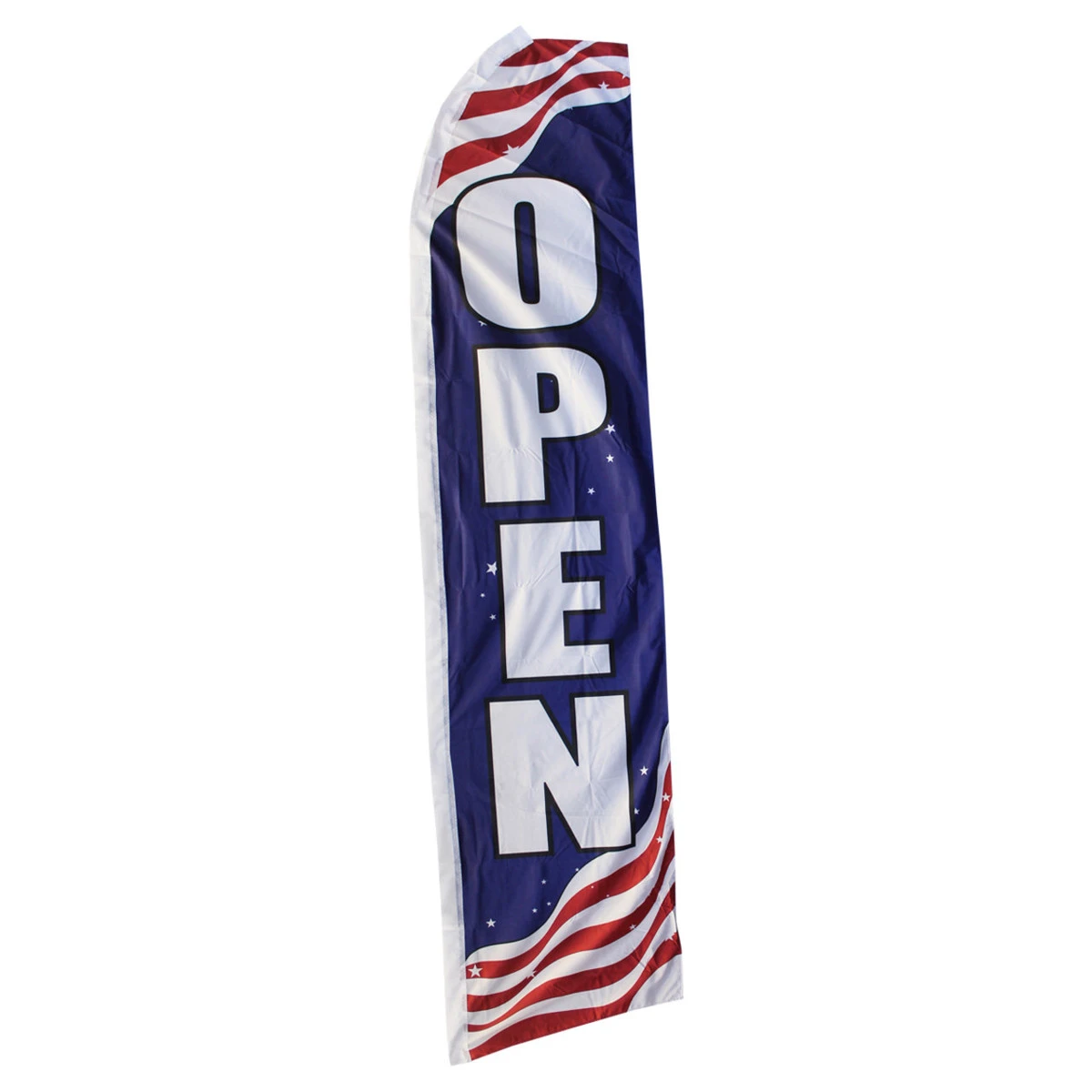 Open Swooper Flag - Patriotic - 11.5ft X 2.5ft 1 Open Swooper Flag - Patriotic - 11.5ft X 2.5ft