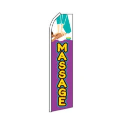 Massage Swooper Flag - 11.5ft X 2.5ft