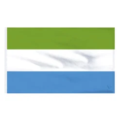 2ft X 3ft Sierra Leone Banner Flag - Nylon