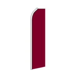 Burgundy Swooper Flag - 11.5ft X 2.5ft
