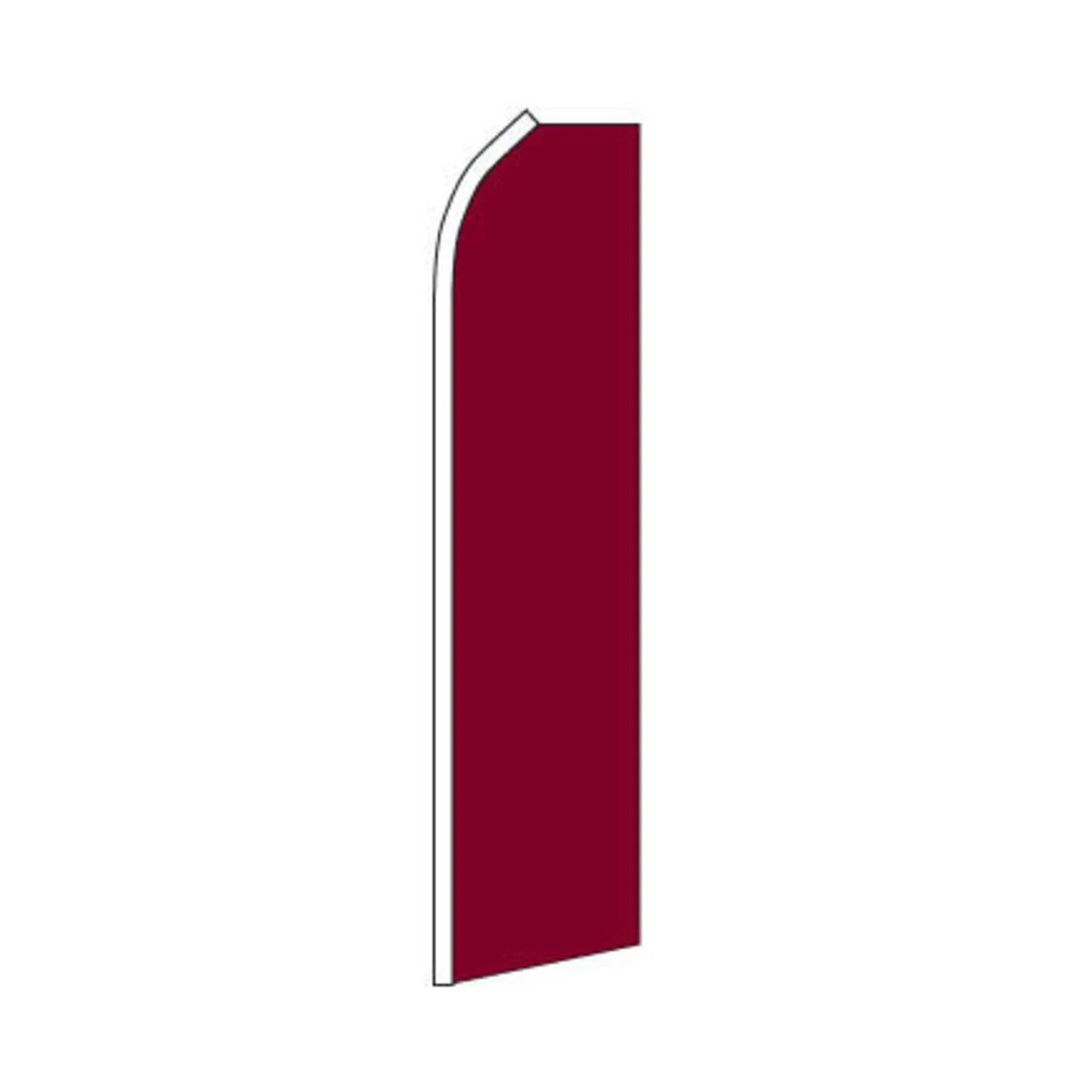 Burgundy Swooper Flag - 11.5ft X 2.5ft 1 Burgundy Swooper Flag - 11.5ft X 2.5ft
