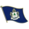 Maine Flag Lapel Pin - 3/4" X 1/2"