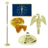 Super Tough Indiana 3ft X 5ft Flag, Flagpole, Base, And Optional Tassel