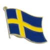 Sweden Flag Lapel Pin - 3/4" X 1/2"
