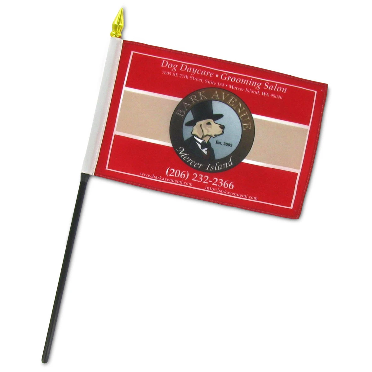 Custom 4in X 6in Thermal Printed Stick Flags 1 Custom 4in X 6in Thermal Printed Stick Flags