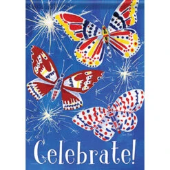 Carson Patriotic Banner Flag - Butterfly Celebration - 28in X 40in