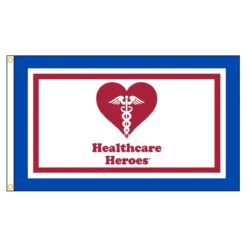 Healthcare Heroes Flag 3ft X 5ft Nylon