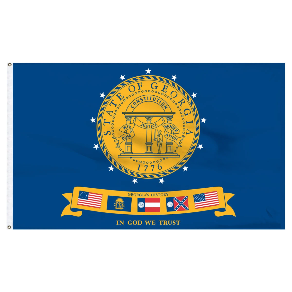 Georgia 2001 4x6ft Nylon Flag 1 Georgia 2001 4x6ft Nylon Flag