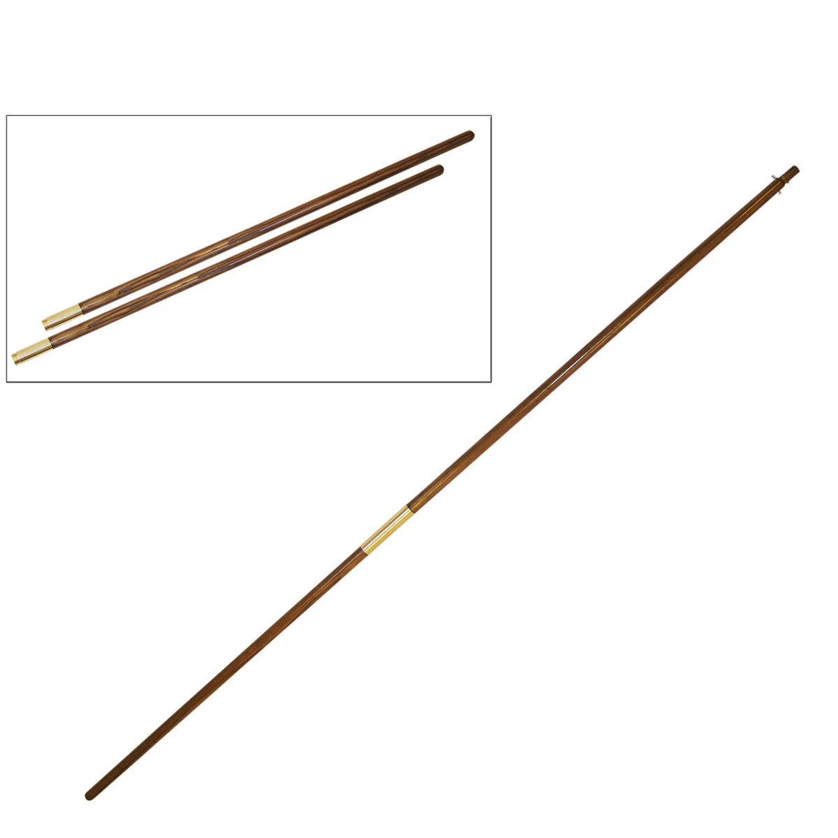 Indoor Oak Flagpole (7ft) - US Made 1 Indoor Oak Flagpole (7ft) - US Made