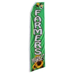 Farmers Market Swooper Flag - 11.5ft X 2.5ft