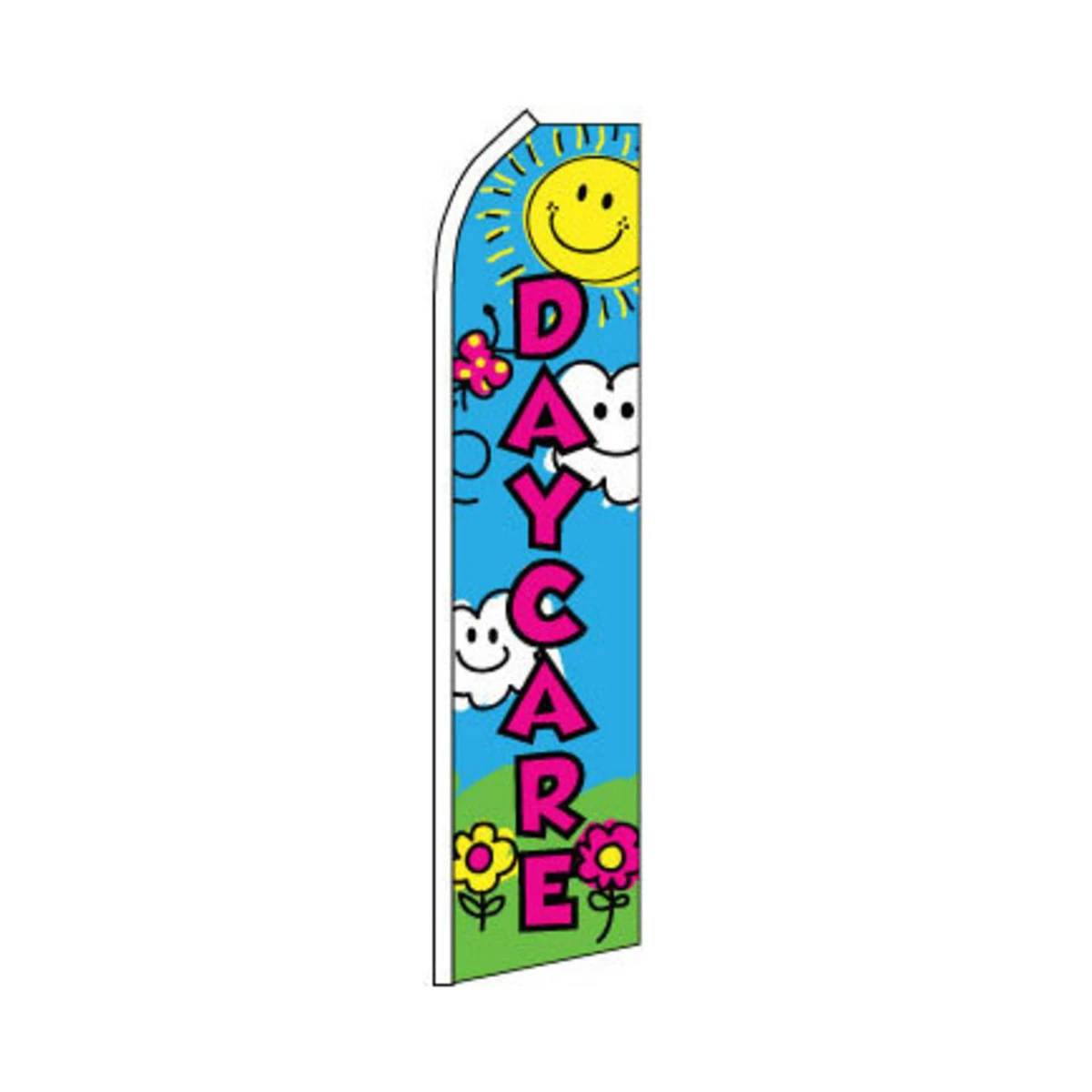 Daycare Swooper Flag - 11.5ft X 2.5ft 1 Daycare Swooper Flag - 11.5ft X 2.5ft