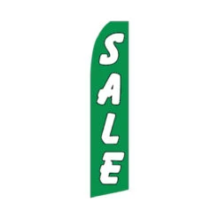 Sale Swooper Flag - Green - 11.5ft X 2.5ft